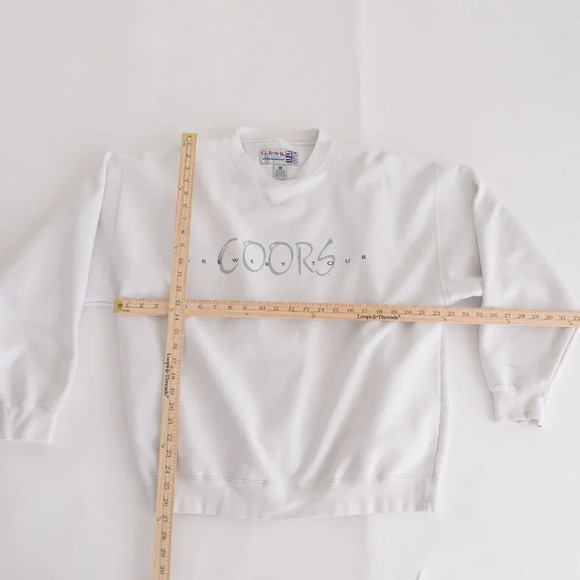 Vintage Gear For Sports Coors Crewneck Sweater - White - Picture 4 of 15